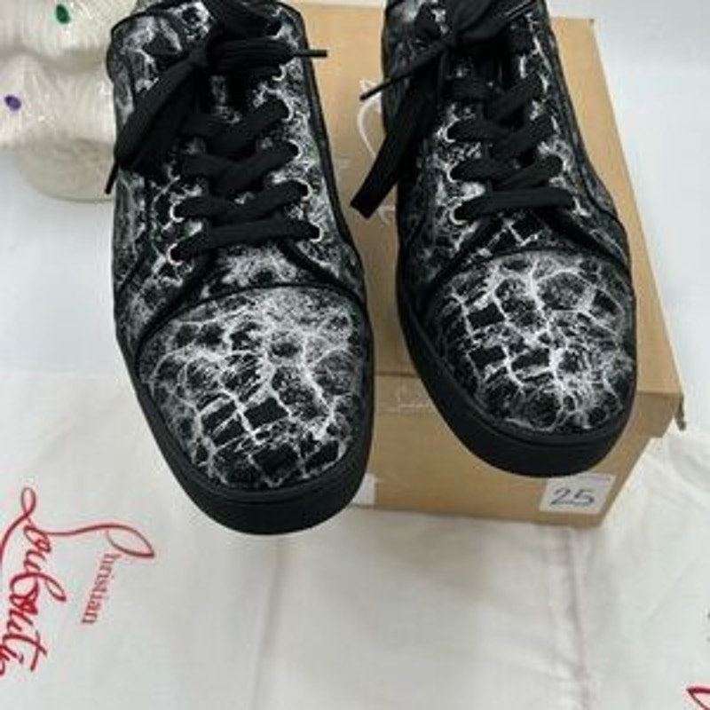 Men's Christian Louboutin, Louis Jr, orlato flat sneakers size 46 made in Italy