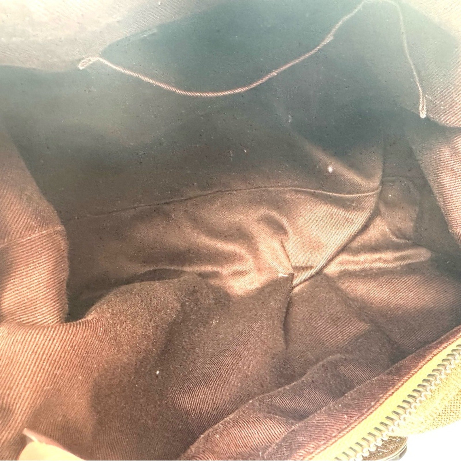 Bally linen shoulder bag /leather piping/web strap and  silver Bally purse charm