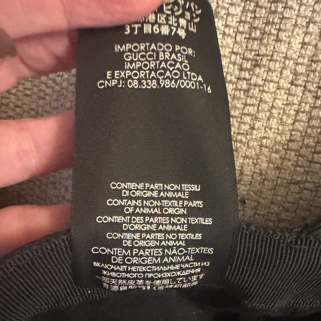 Unisex Gucci Original GG Canvas Baseball Hat With Web Size Large - Used