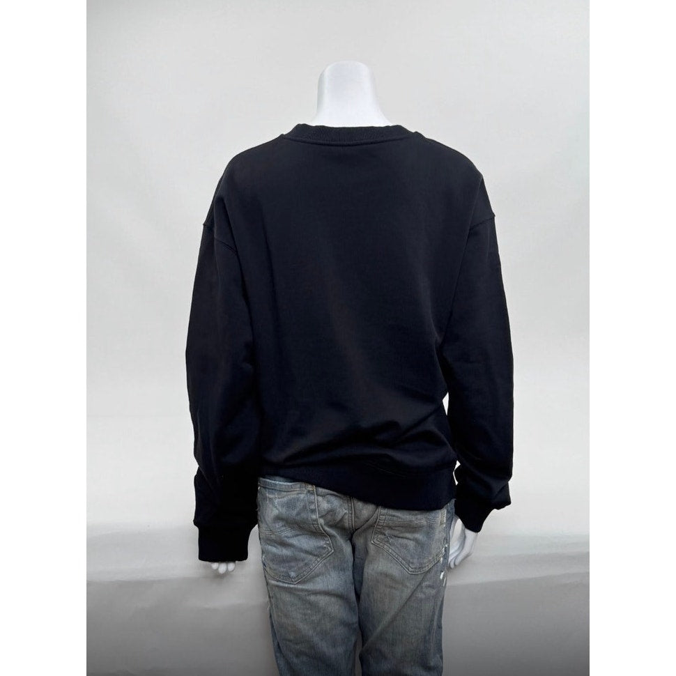 Men's Dolce & Gabbana IT 38/ Fits Like A Large Black "DG" Logo Print Sweatshirt