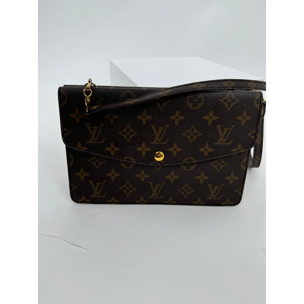 Louis Vuitton LV Monogram Pochette Double Rabat Thin Shoulder Bag
