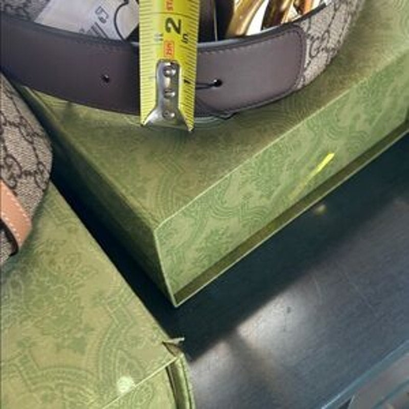 Unisex Gucci GG Marmont, Supreme leather/canvas belt size 80 cm/32 inches