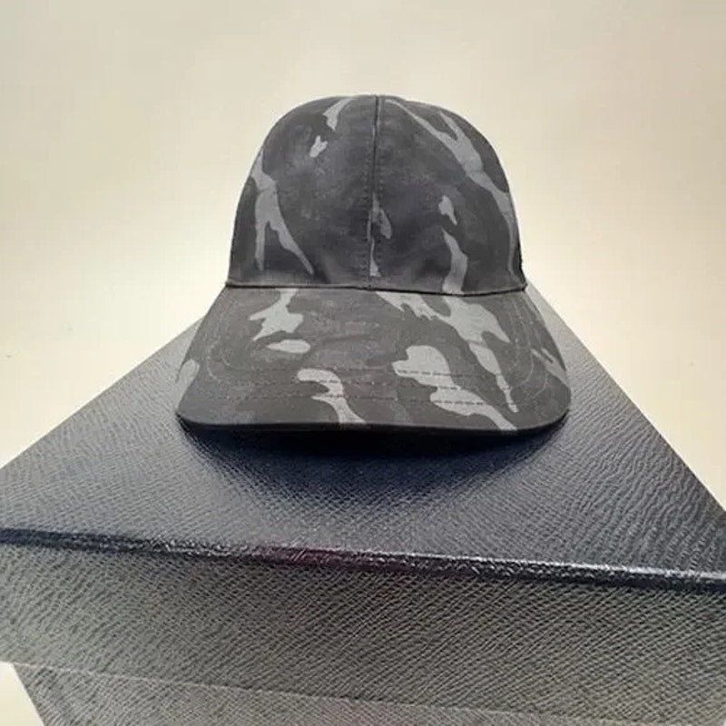 Unisex Prada Tessuto Camouflage Adjustable Baseball Cap With Box Size M