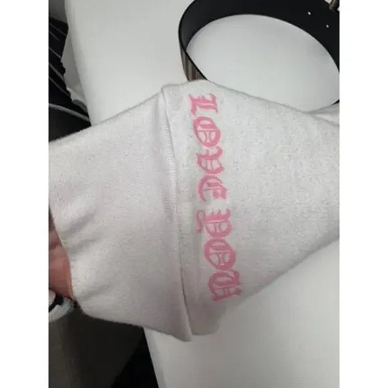 Men's RARE Chrome Hearts x Matty Boy Pink Graphic Hoodie - Oversized Large