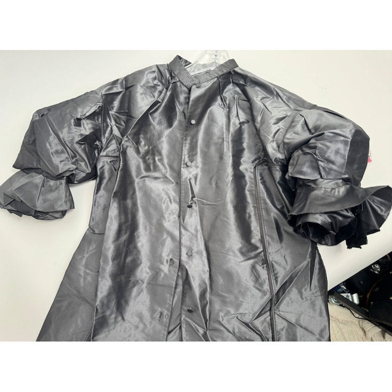Obzee New York Co. Inc Black 100% Silk Coat Size 42 Made in Korea