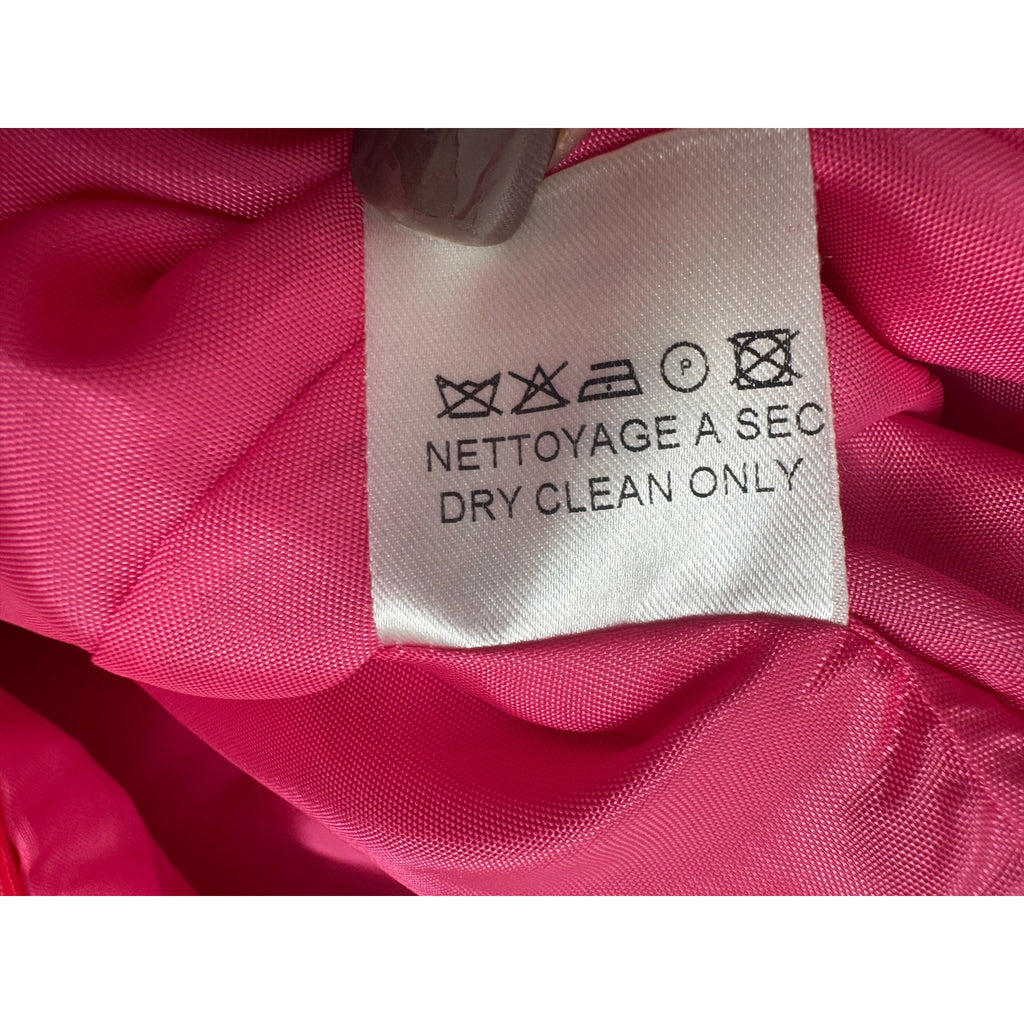 Martin Grant Paris NWT Structured A-Line Skirt – Hot Pink Silk Blend – Size S