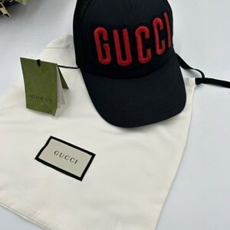 Unisex Gucci embroidered baseball cap size extra small adjustable made in Italy