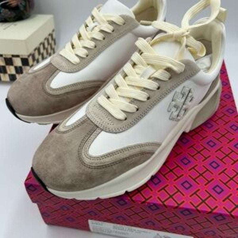 Women's Tory Burch good luck trainer sneakers size 9