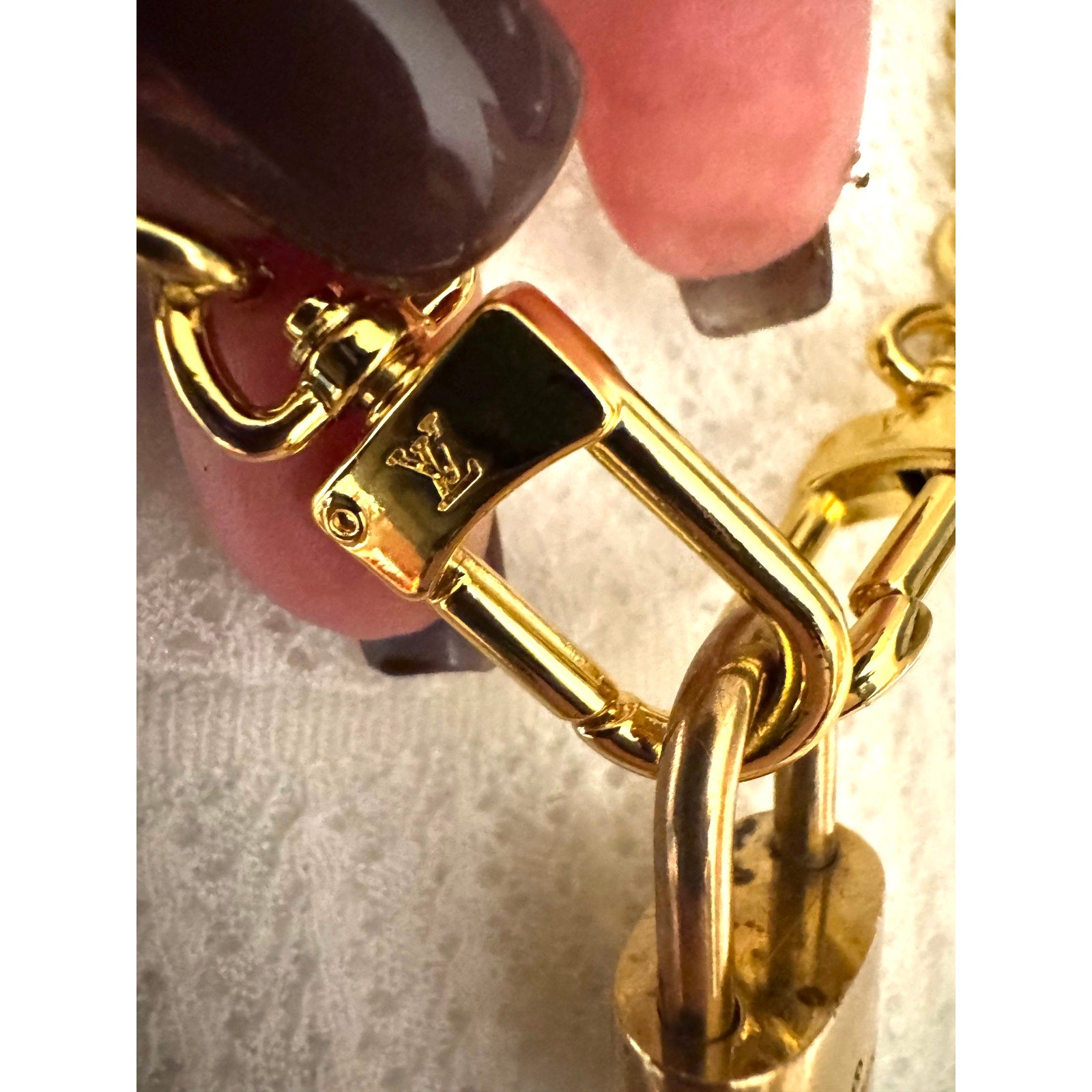 Louis Vuitton LV 319 Lock With Key Chain Necklace