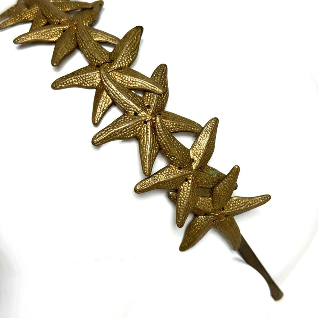 Eugenia Kim RARE HAND CAST bronze STARFISH headband bought at Henri Bendel, NYC
