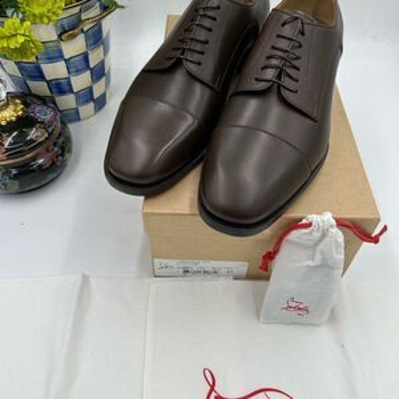 Men's Christian Louboutin cotomale Leather Oxford, size 45 made in Italy