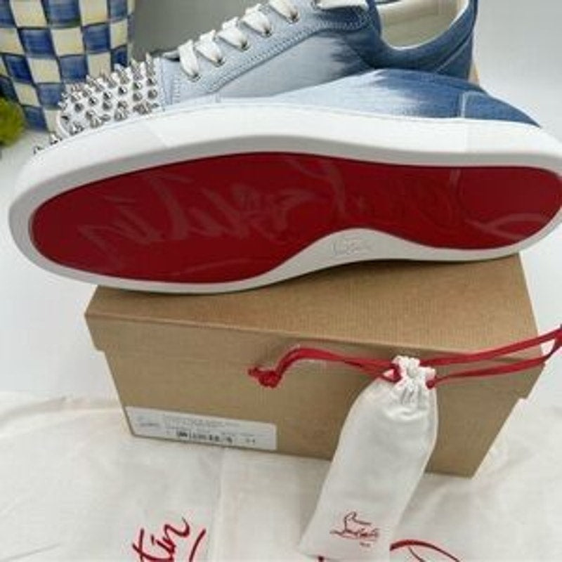 Men's Christian Louboutin, Louis Jr spikes size 44 made in Italy
