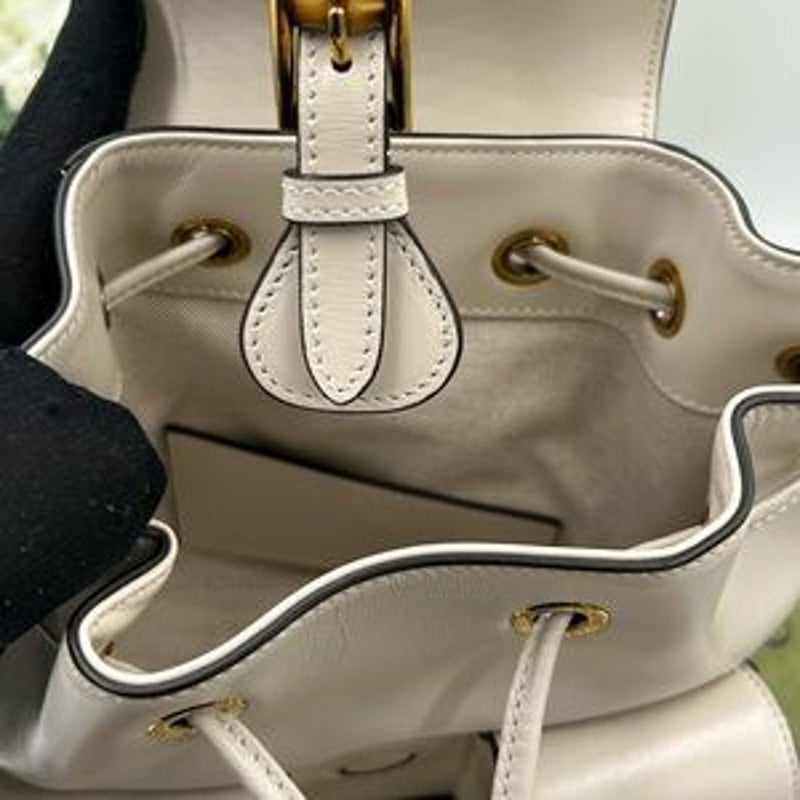 Gucci Leather bamboo backpack made in Italy NWT