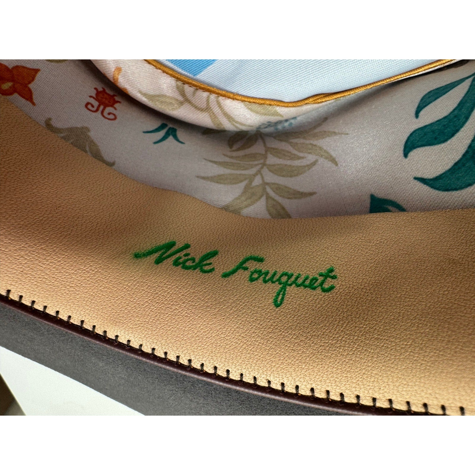 Nick Fouquet Matchstick Detail Beaver Felt Hat 7 5/8 61 Like New w/ Dust Bag