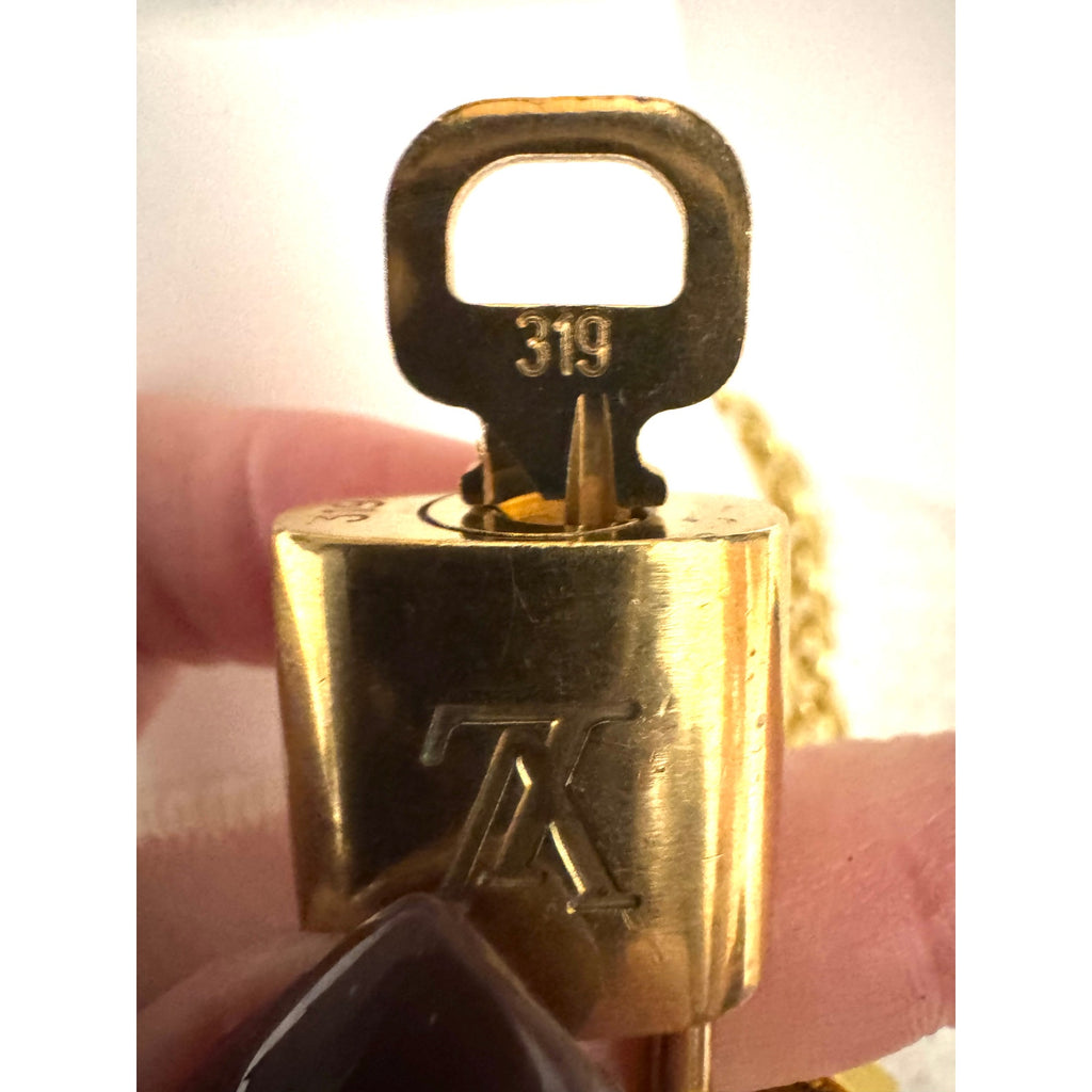 Louis Vuitton LV 319 Lock With Key Chain Necklace