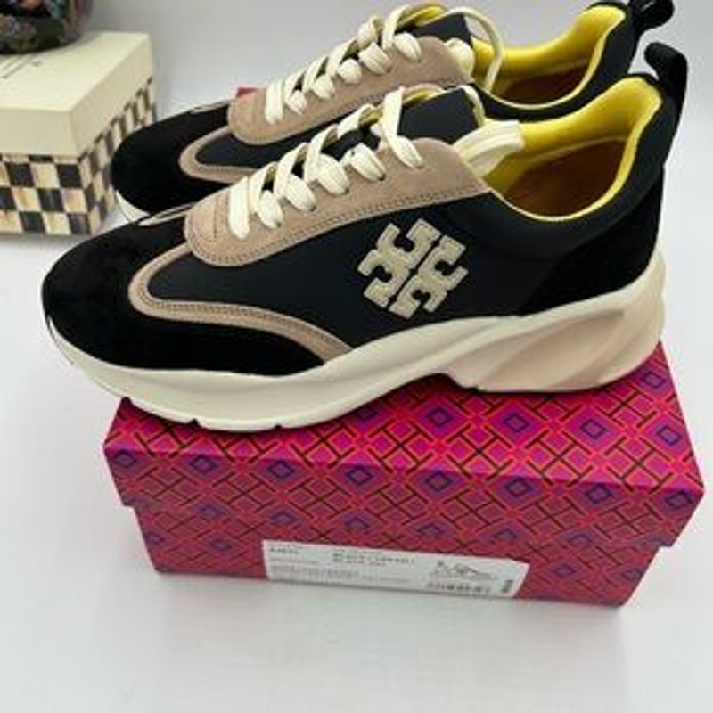 Women's Tory Burch good luck trainer sneakers size 9.5