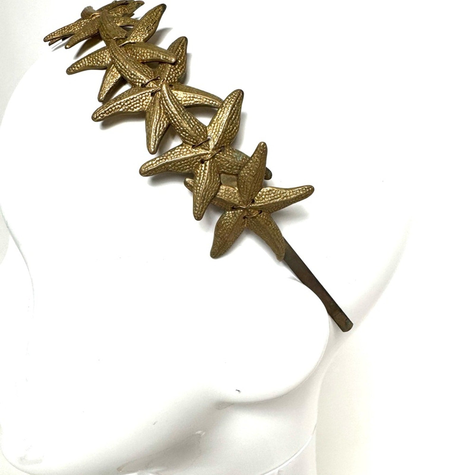 Eugenia Kim RARE HAND CAST bronze STARFISH headband bought at Henri Bendel, NYC