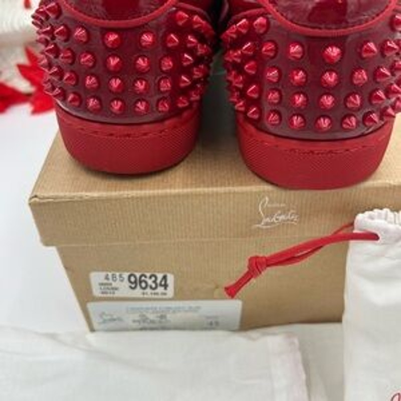 Men's Christian Louboutin SEAVASTE orlato flat sneakers size 45 made in Italy