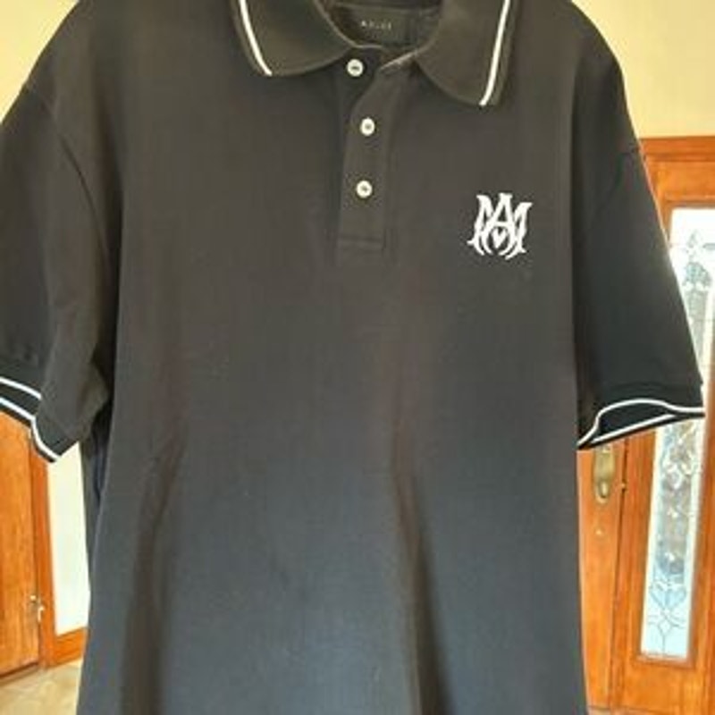 Men's Amiri MA logo polo shirt size medium, made in Italy
