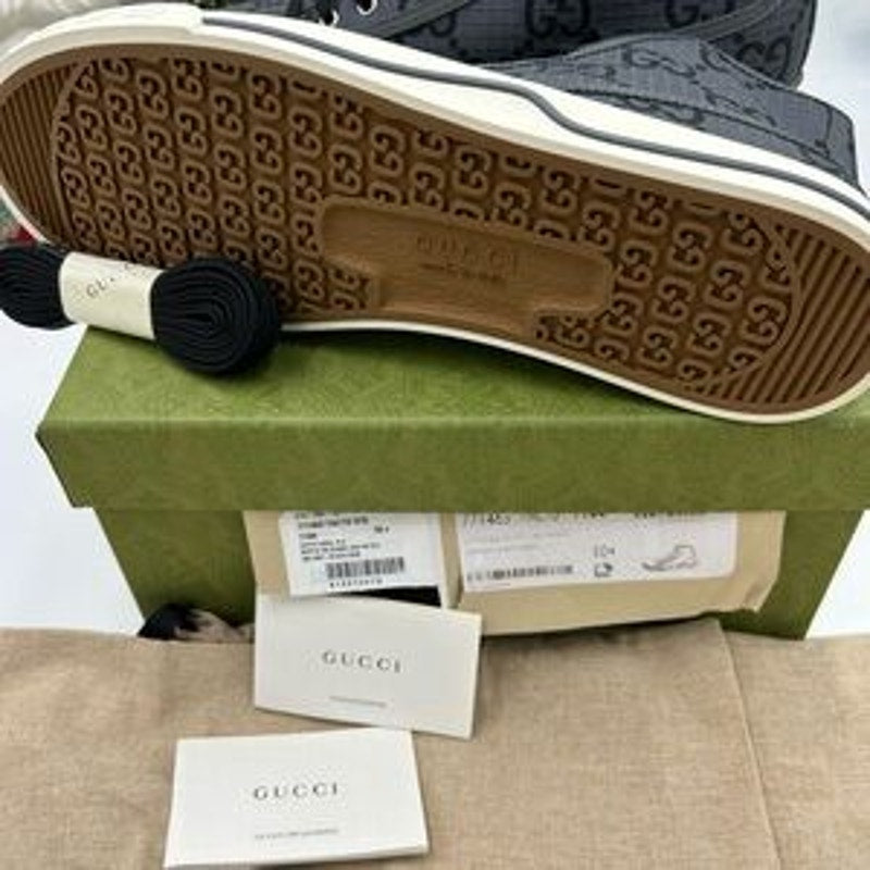 Gucci Men's 1977 tennis High-Top Sneakers size 10.5 made in Italy