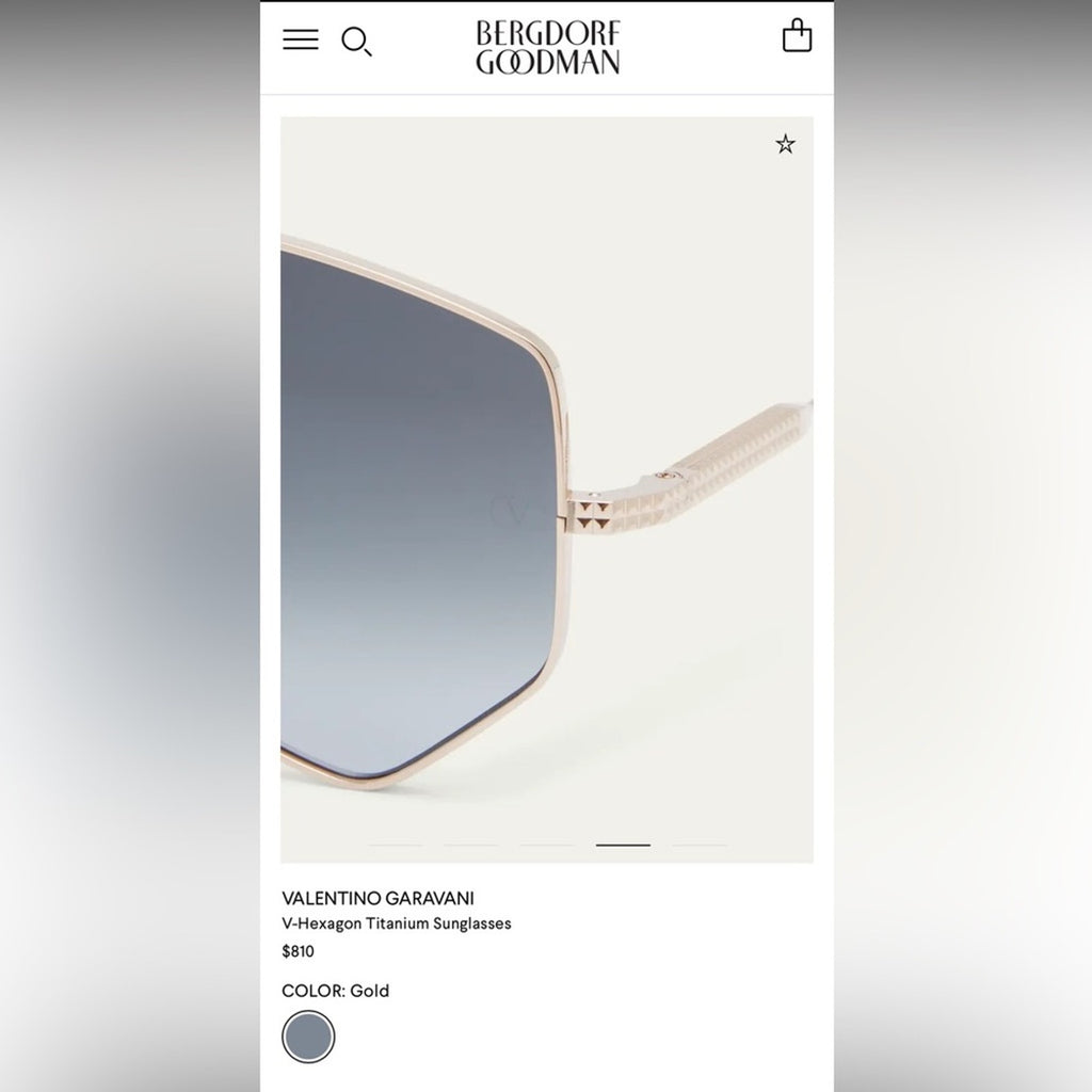 VALENTINO GARAVANI
V-Hexagon Titanium Sunglasses
Branded/crossbody bag included