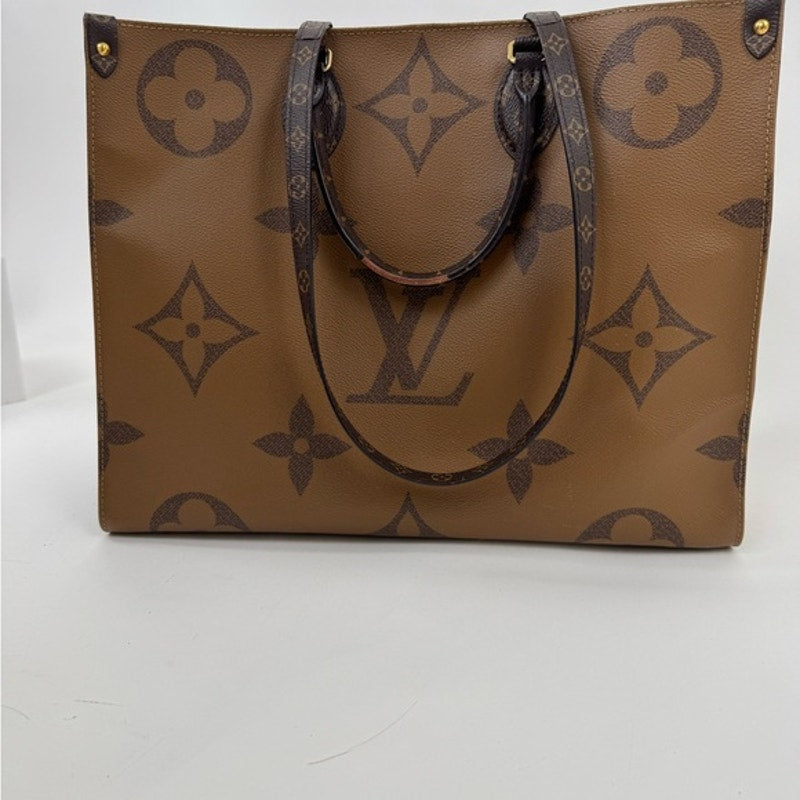 Louis Vuitton On the Go Brown and Light Brown Monogram Large Tote