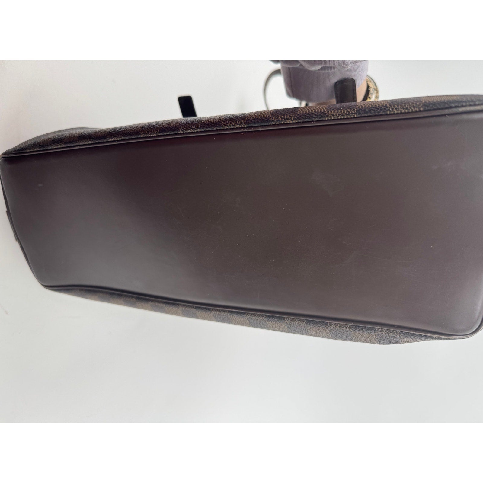 Louis Vuitton Brown Damier Ebene Chelsea Coated Canvas Top Zip Tote Bag