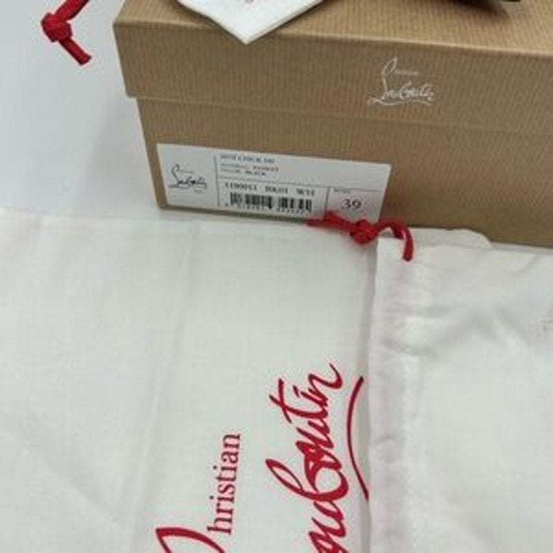 Women's Christian Louboutin hot chick 100 patent leather pumps size 39