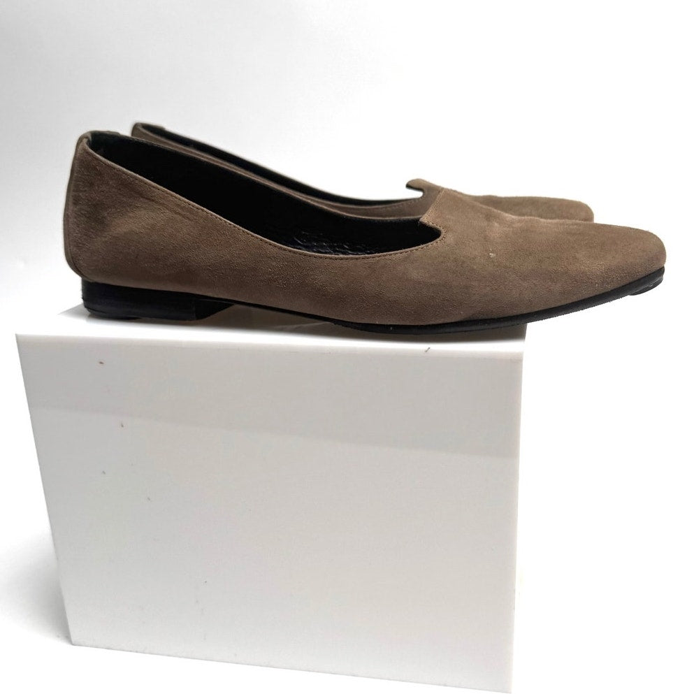 Hermès Women's Olive Tone Suede Flats – Size 36 / US 5.5 Made in Italy