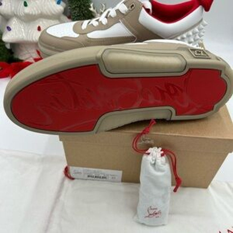 Men's Christian Louboutin Astroloubi low top sneakers Leather trimmed size 45