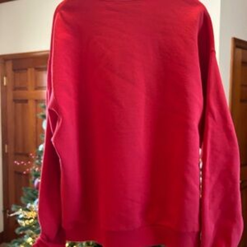 Men's Gucci logo embroidered cotton jersey sweatshirt, size XL made in Italy