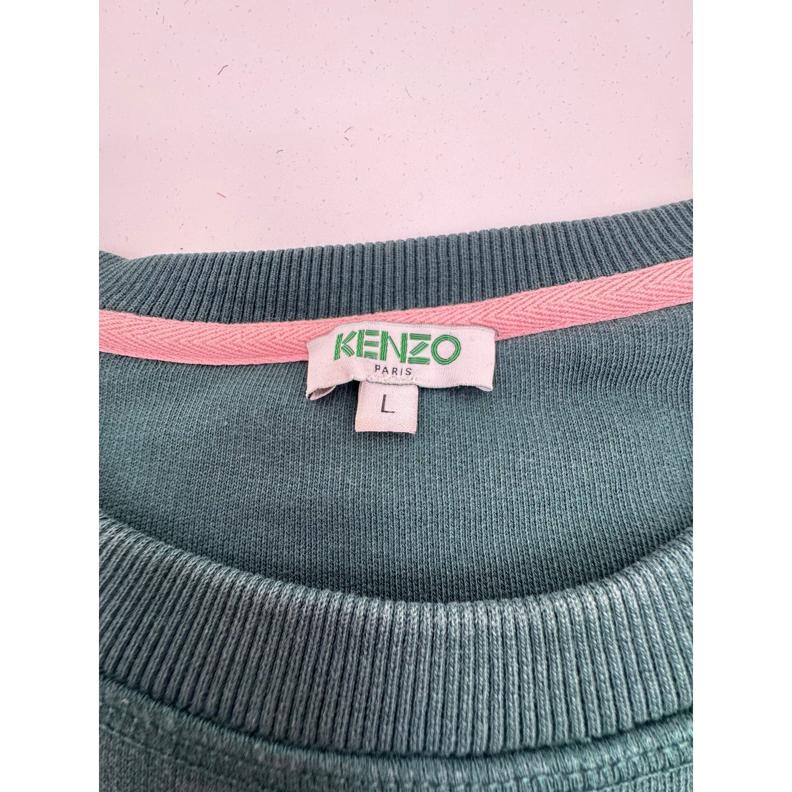 Kenzo Green Eye Embroidered Women's Top Size Large