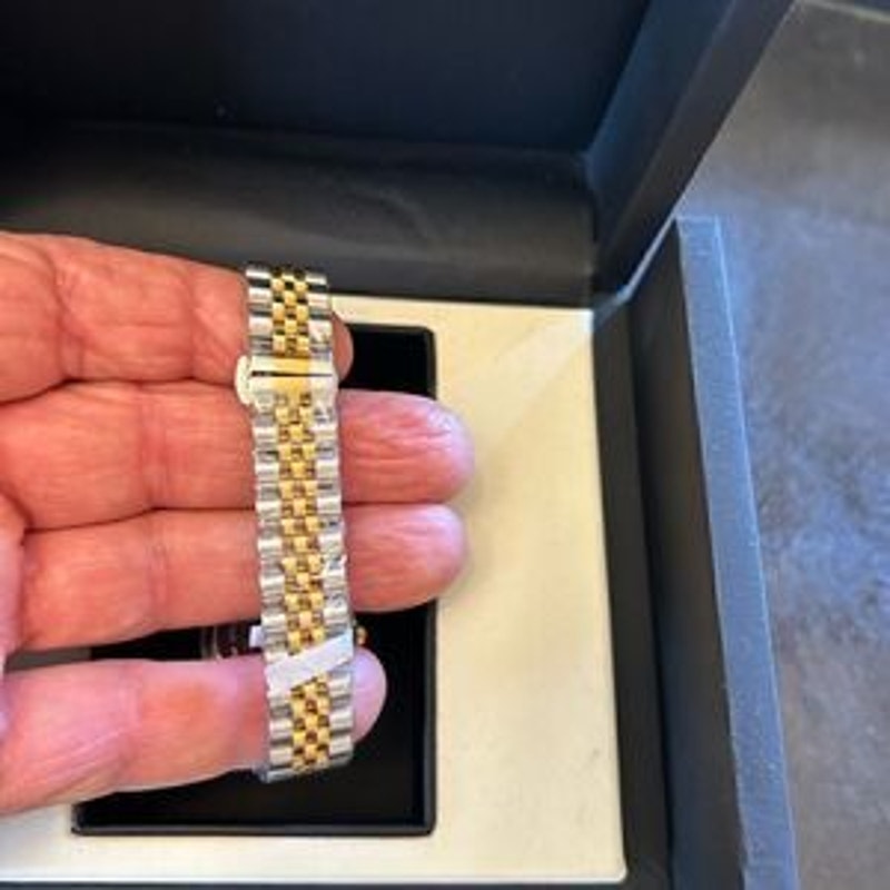 Women’s Gevril stainless steel two tone, mother of pearl face watch Switzerland