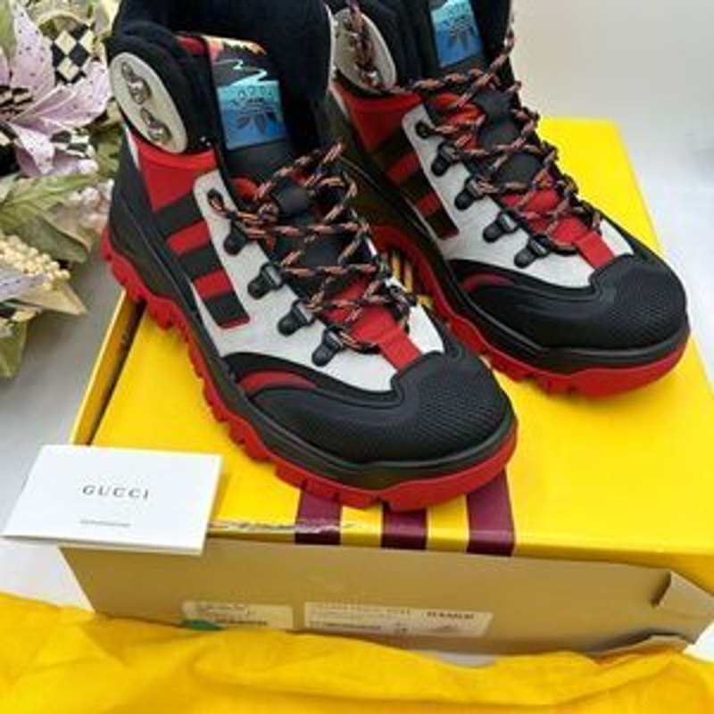 Men’s Gucci X Adidas lace up boots size 8.5 made in Italy