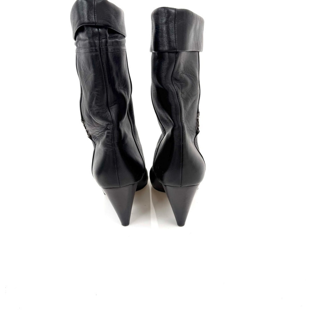 YSL Niki boots in black Size 40, These are the Double Flap bag of the YSL Shoe