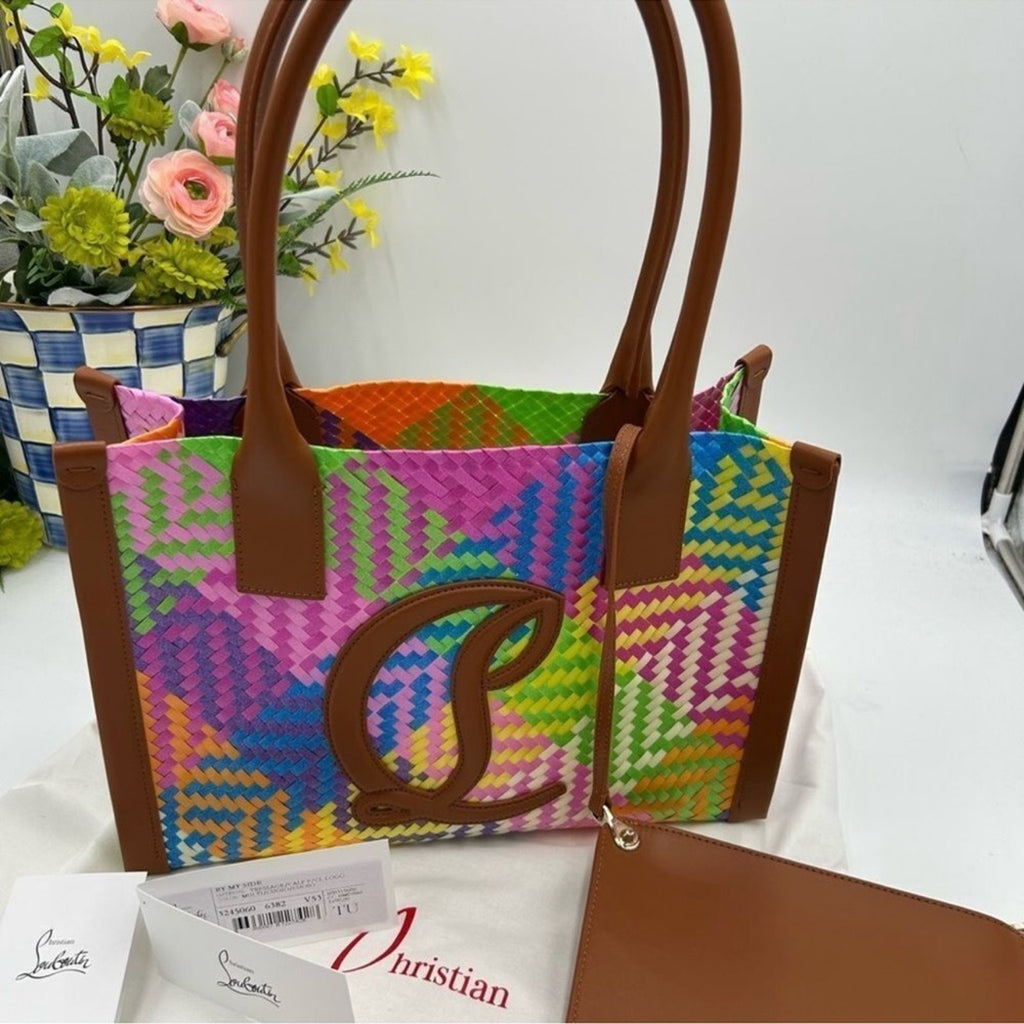 Women's Christian Louboutin side-by-side tote with removable pouch
Made in Italy