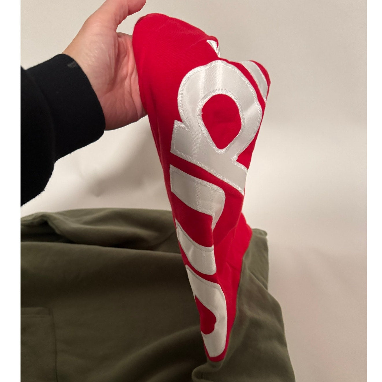 Supreme NWT Men's Light Olive 2021 Contrast Hooded Sweatshirt Size L