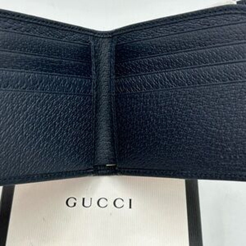 Gucci multicolor canvas/leather bifold wallet, made in Italy