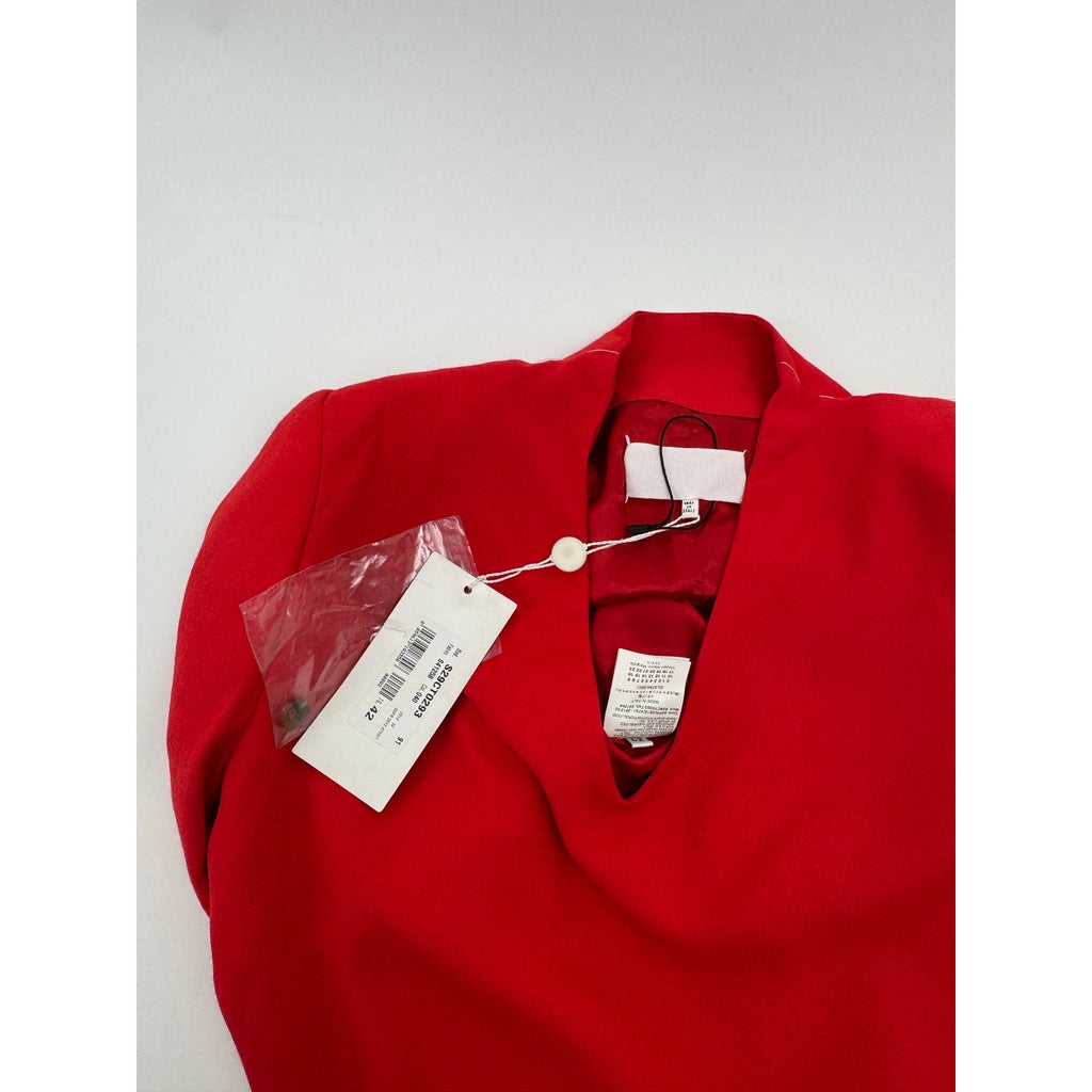 Maison Margiela NWT Red Dress with Zip Open Sleeves Size IT 42 / US 6