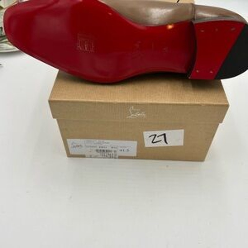 Men's Christian Louboutin greggo patina Leather Oxford size 41.5 made in Italy