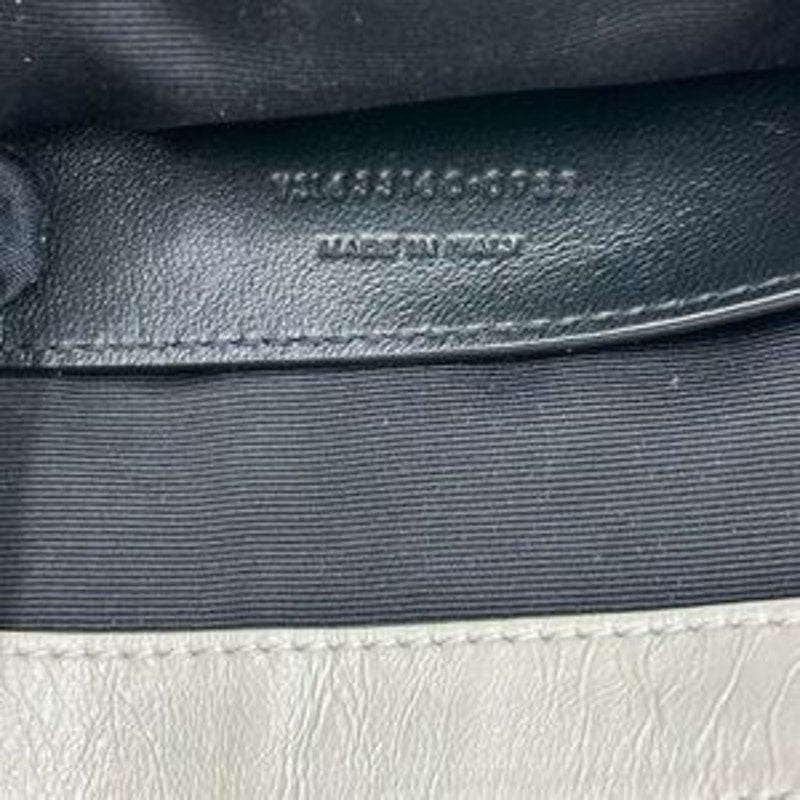 Women's Saint Laurent Ysl NIKI BABY shoulder bag in vintage crinkled leather