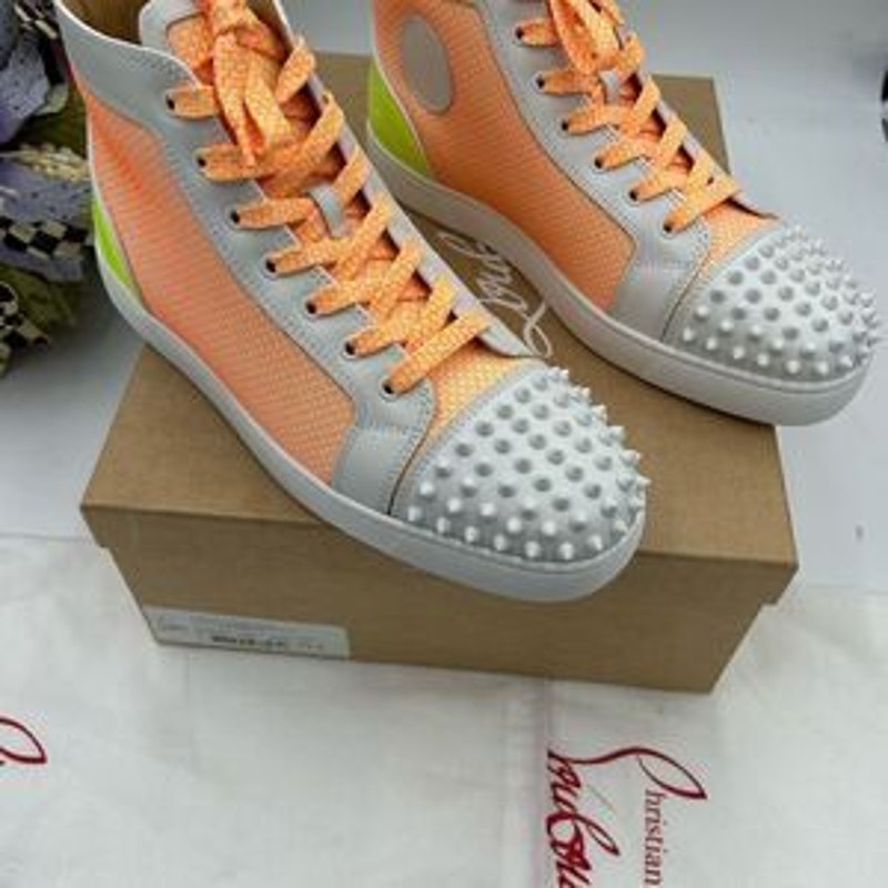 Men’s Christian Louboutin fun Lou spikes high tops size 43.5 made in Italy
