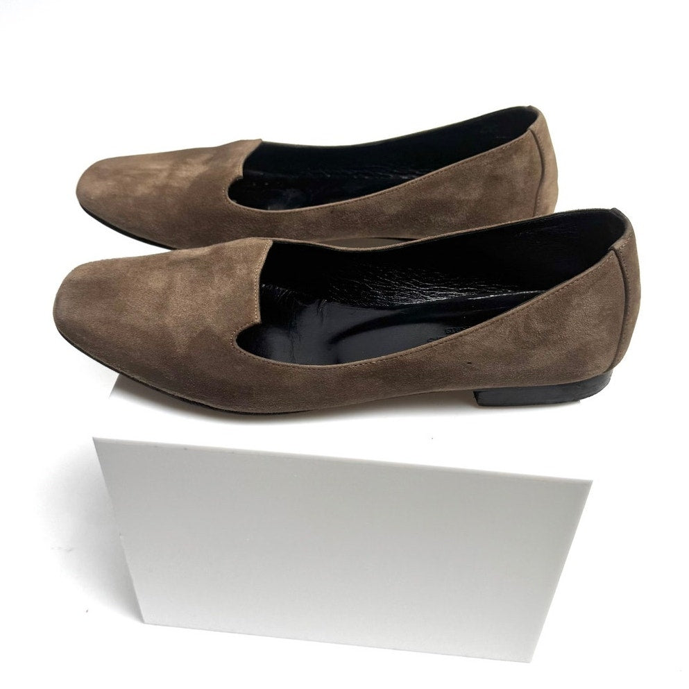 Hermès Women's Olive Tone Suede Flats – Size 36 / US 5.5 Made in Italy