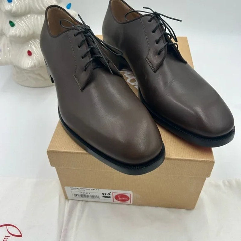 Men's Christian Louboutin chambeliss Derby shoes size 42.5 made in Italy