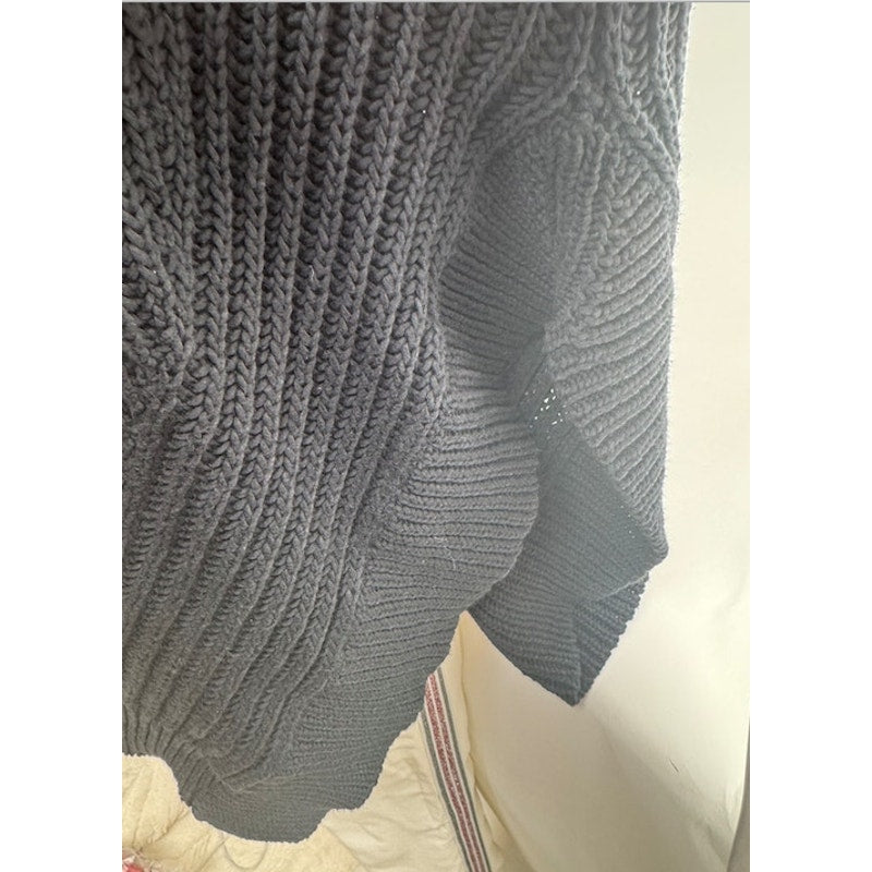 Alexander Wang NWT Black Asymmetrical Knit Mini Dress Sweater Size S