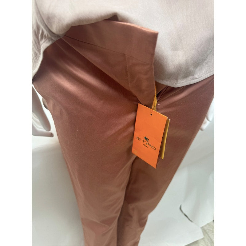 Etro NWT Women's Silk Trouser Pants Size 40 Made in Italy