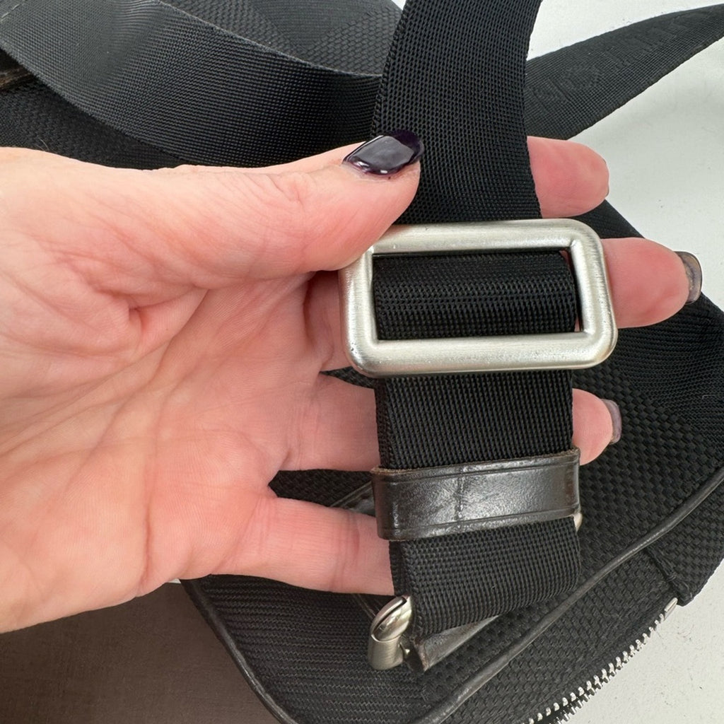 LV Black Damier Ebene Geronimos Cross Body Fanny Pack Bum Bag- READ DESCRIPTION