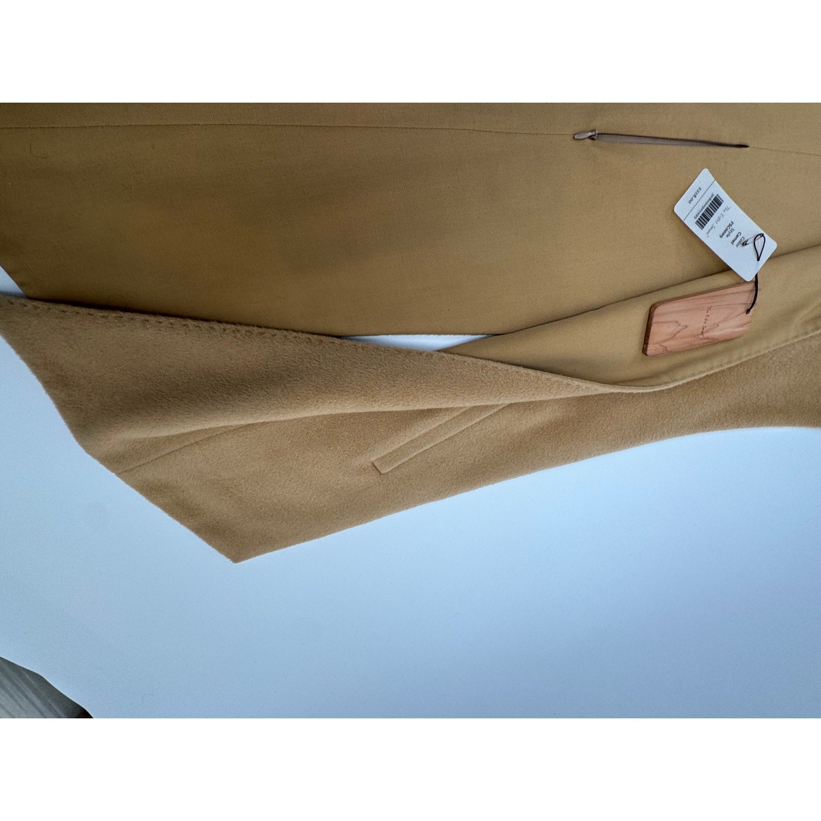 The Eight Senses NWT Camel Wool Blend Hooded Wrap Cape One Size