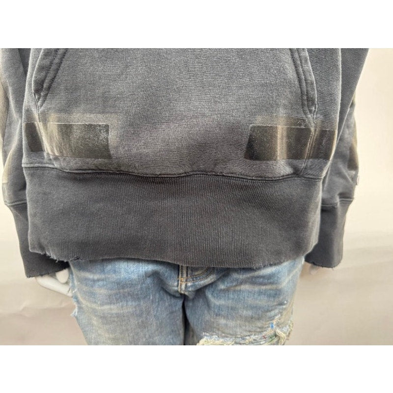 Men's OFF-WHITE × Champion Black Size M Rare Collab Rubber Arrow Hoodie