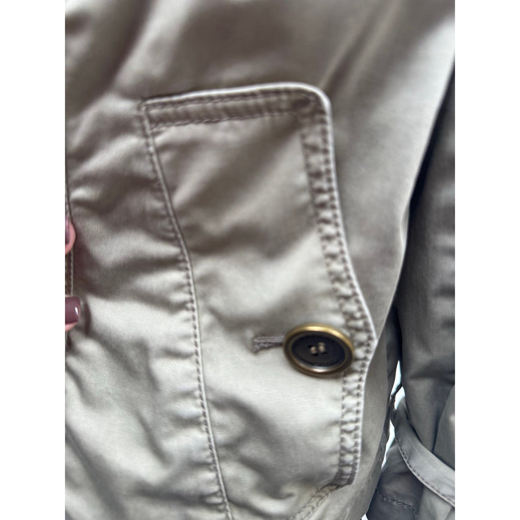 Burberry Brit Women's Khaki Olive-Tone Jacket – Size US 10 (Fits Medium)